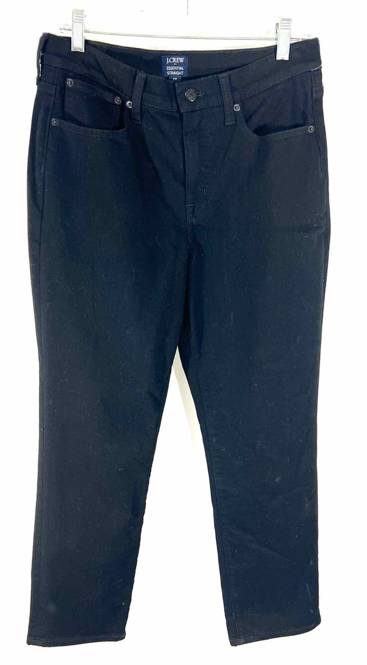 J.CREW Size 29=8 Black Straight Leg Denim Jeans Jeans